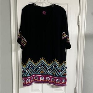 Double D Ranch Black and Multicolor Women's Top